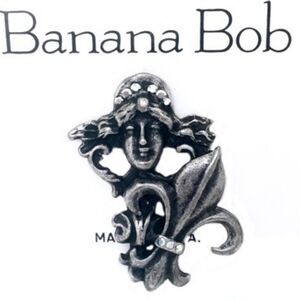Banana Bob French Lady with Flur de Lis Pin New